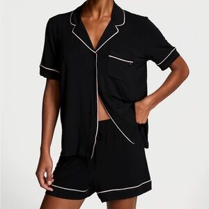 victoria’s secret black modal pajama set